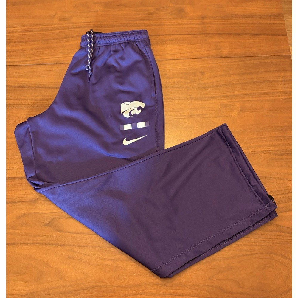Kansas State Wildcats Nike Sweatpants Mens 3XL Player Issued Fleece Lined Baggy